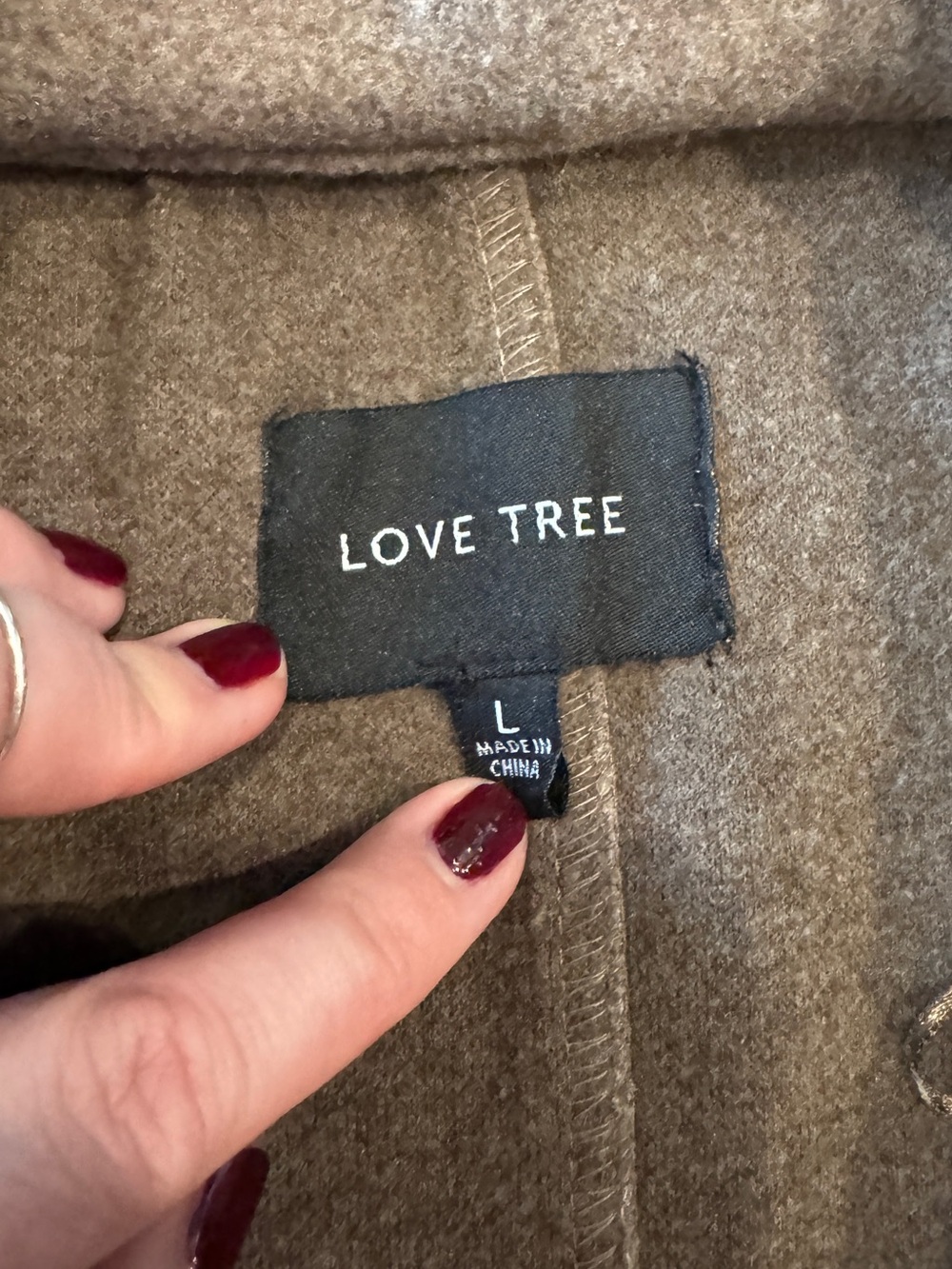 Love Tree Long Cool Brown Blazer Vest - Picture 7 of 11